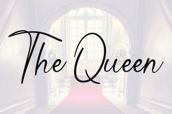 Red Carpet Font PNG with transparent background - Preview 1
