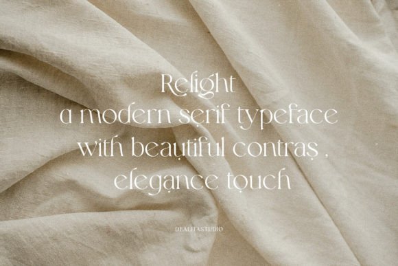 Relight Font PNG with transparent background - Preview 1