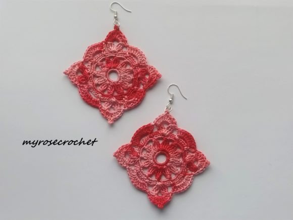 Rosa Square Earring Pattern