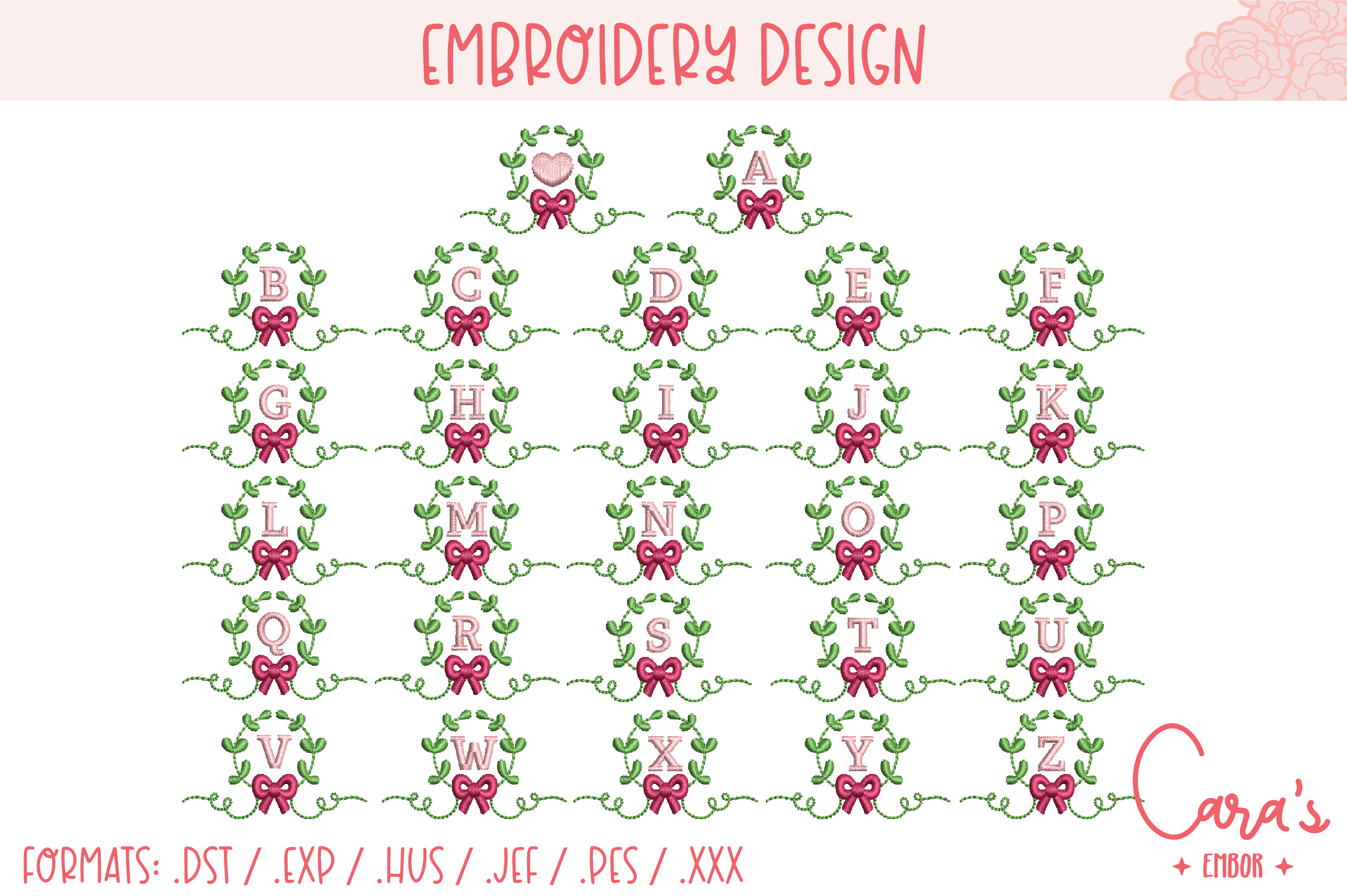 Small Wreath Alphabet