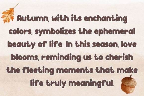 Autumn Hazel Font - Preview 2