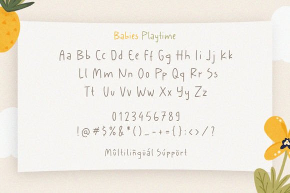 Babies Playtime Font - Preview 4
