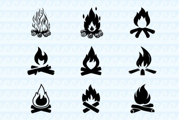Campfire SVG Camping Flame Outdoor Camp