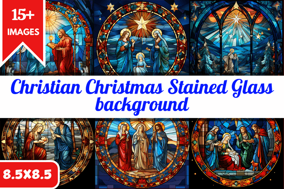 Christian Christmas Stained Glass