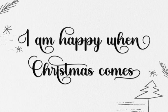 Christmas Beautiful Font - Preview 1