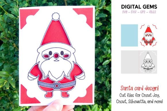 Cricut Joy Svg Santa Christmas Card Graphics
