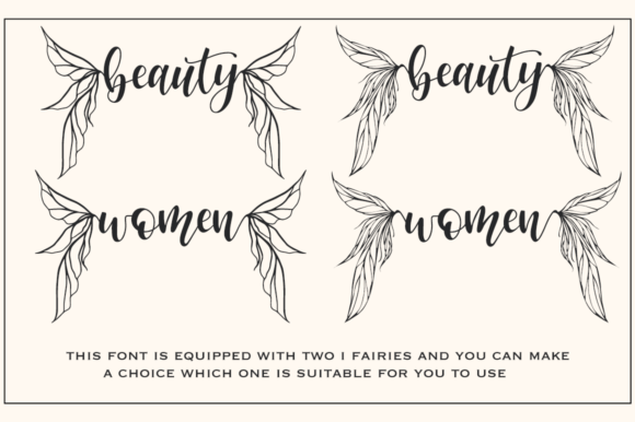 Fairy Wing Font - Preview 1