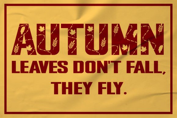 Fall Bold Font - Preview 1