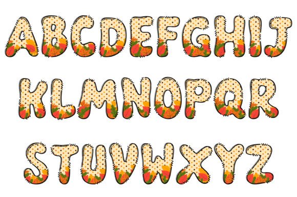 Fall Leaves Font - Preview 1