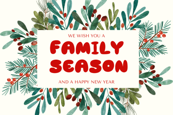 Family Season Font PNG with transparent background - Preview 1