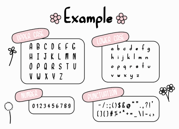Flowers Font - Preview 1