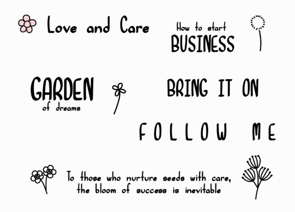 Flowers Font - Preview 2