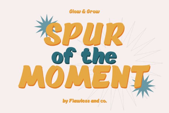 Grow and Glow Font - Preview 1