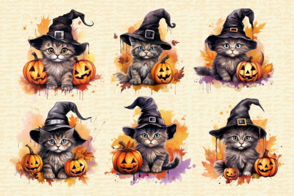 Halloween Cat Bundle Graphic by GaryArt · Creative Fabrica