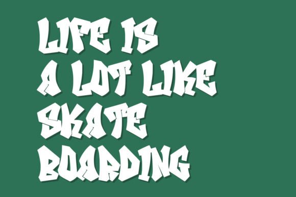 Heizel Graffiti  Font - Preview 3