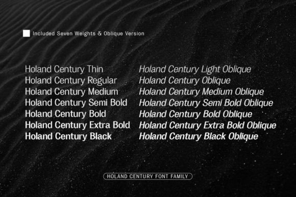 Holand Century Font PNG with transparent background - Preview 2
