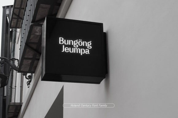Holand Century Font PNG with transparent background - Preview 4