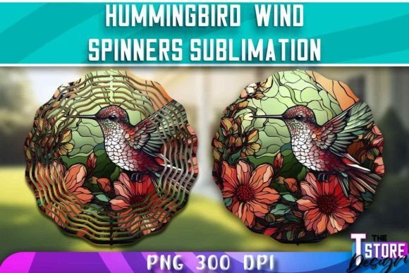 Hummingbird Wind Spinners Sublimation