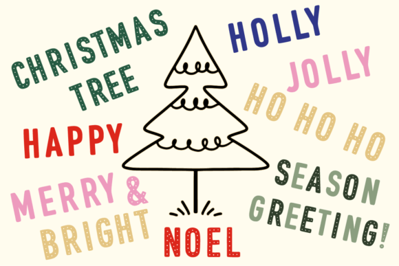 Jolly Holiday Font PNG with transparent background - Preview 4