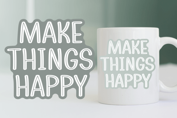 Maysta Font PNG with transparent background - Preview 3