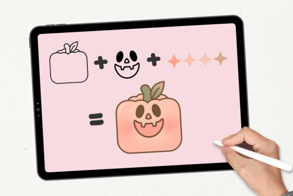 Pumpkin Doodle Font PNG with transparent background - Preview 2