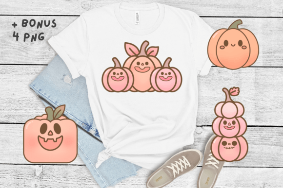 Pumpkin Doodle Font PNG with transparent background - Preview 1