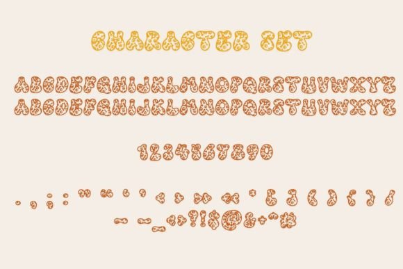 Retro Skeleton Font PNG with transparent background - Preview 3