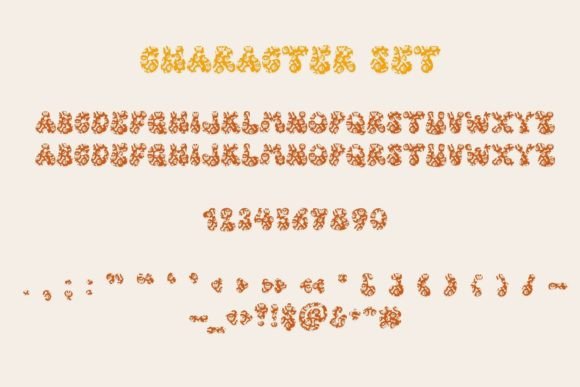Retro Skeleton Font PNG with transparent background - Preview 4