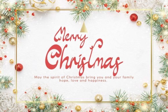 Santoria Christmas Font PNG with transparent background - Preview 1