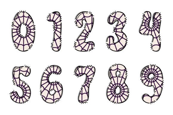Scary Web Font PNG with transparent background - Preview 3