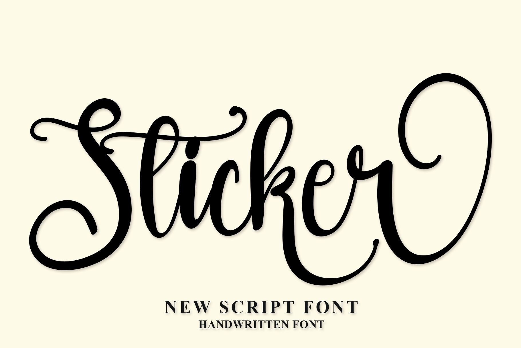 Sticker Font by Inermedia STUDIO · Creative Fabrica