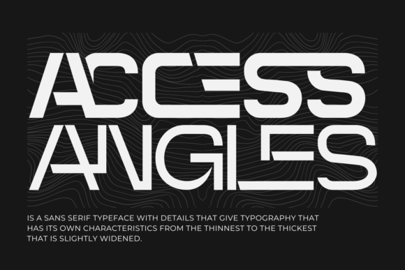 Access Angles Font - Preview 5