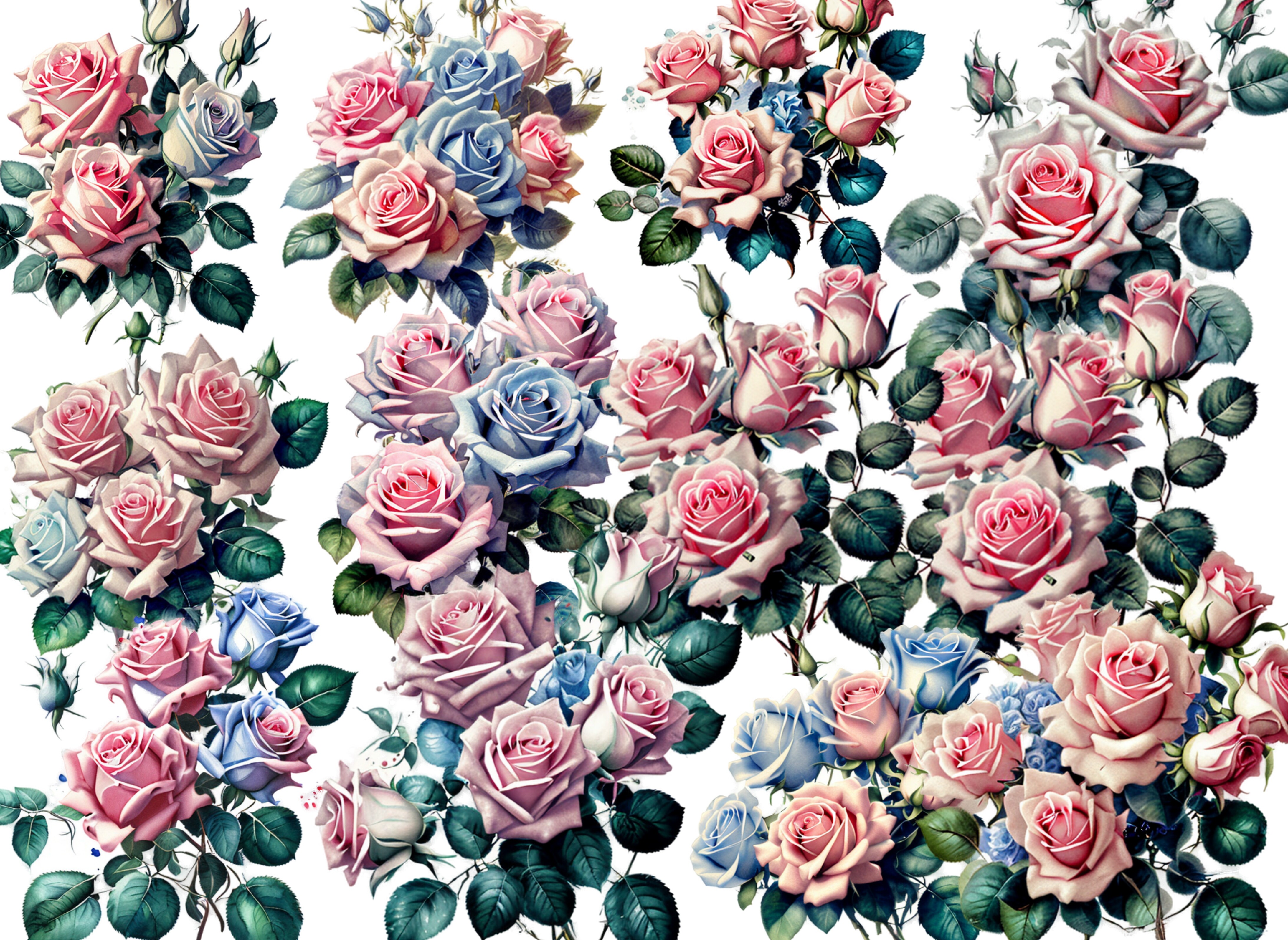 Beautiful Roses Graphic by HanneaArt · Creative Fabrica