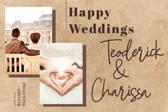 Blessed Signature Font - Preview 1