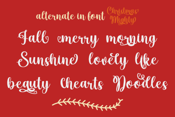 Christmas Mighty Font - Preview 4