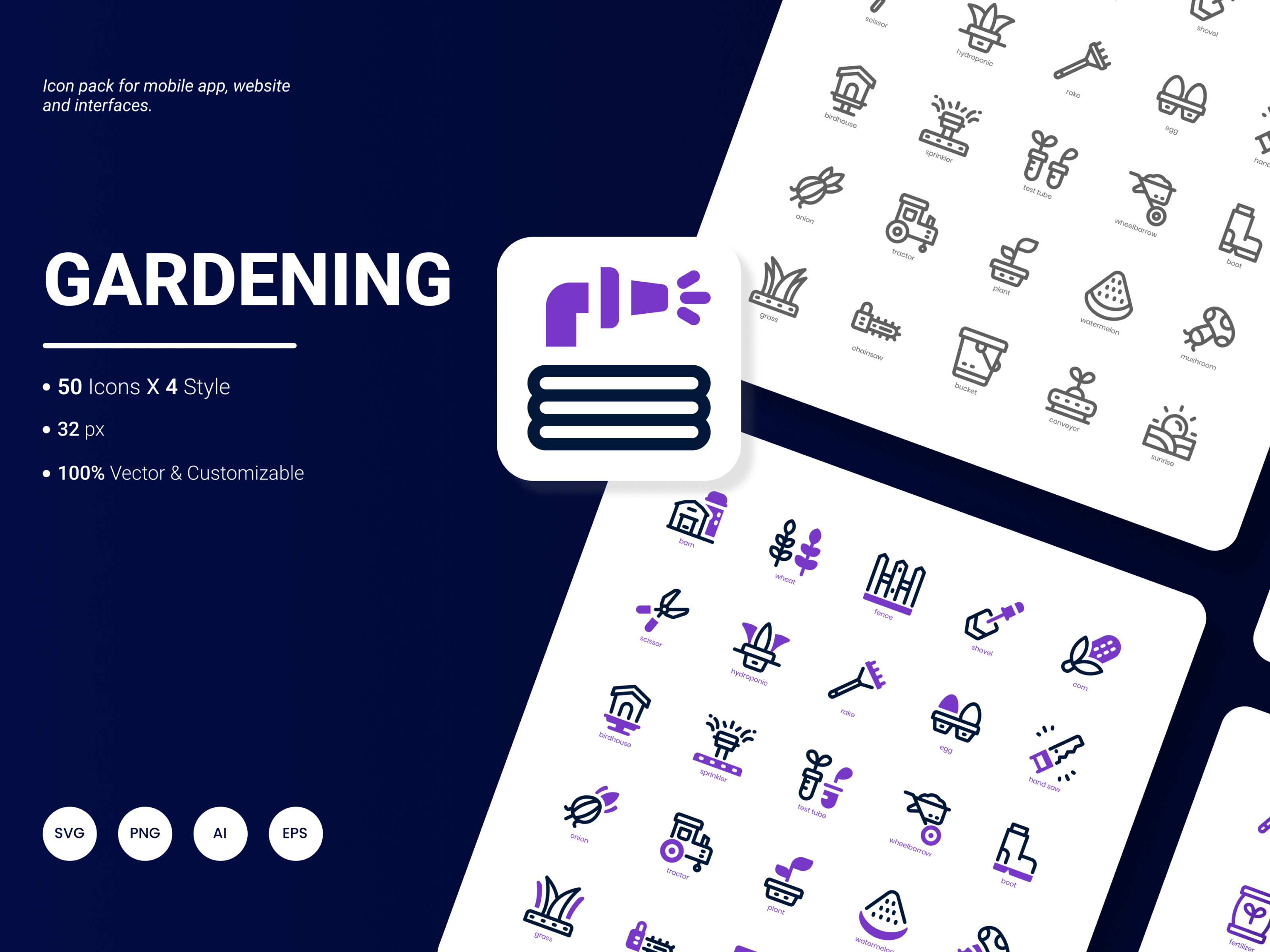 Gardening Icon Pack Graphic by yogieapriel77 · Creative Fabrica