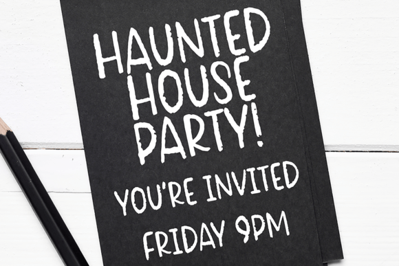 Ghost Print Font - Preview 2