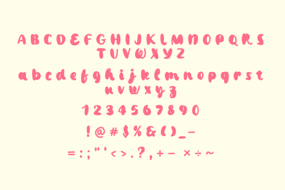 Jelly Font font preview - 5
