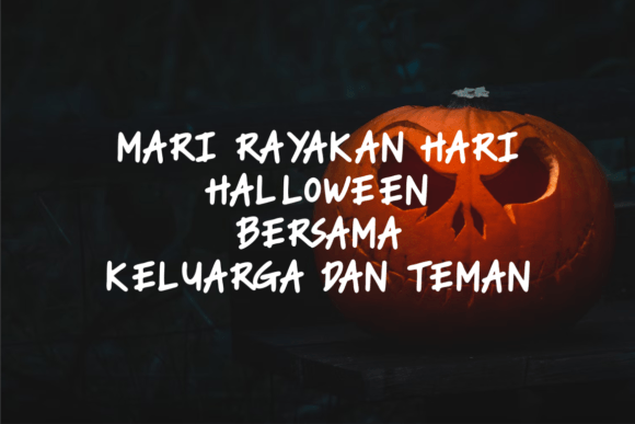 Kalong Halloween Font - Preview 1