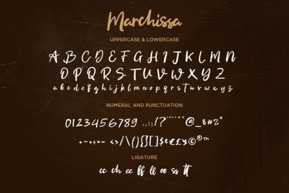 Marchissa Font PNG with transparent background - Preview 3