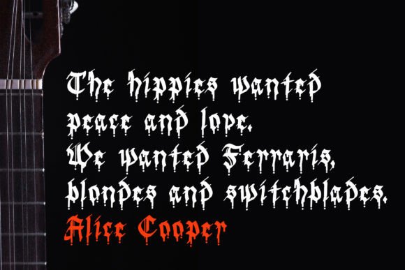Never Die Font PNG with transparent background - Preview 3