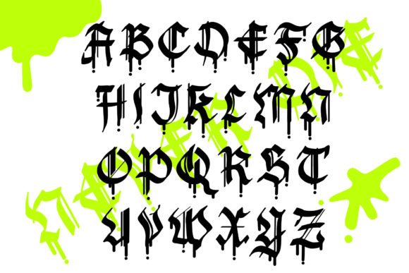 Never Die Font PNG with transparent background - Preview 6