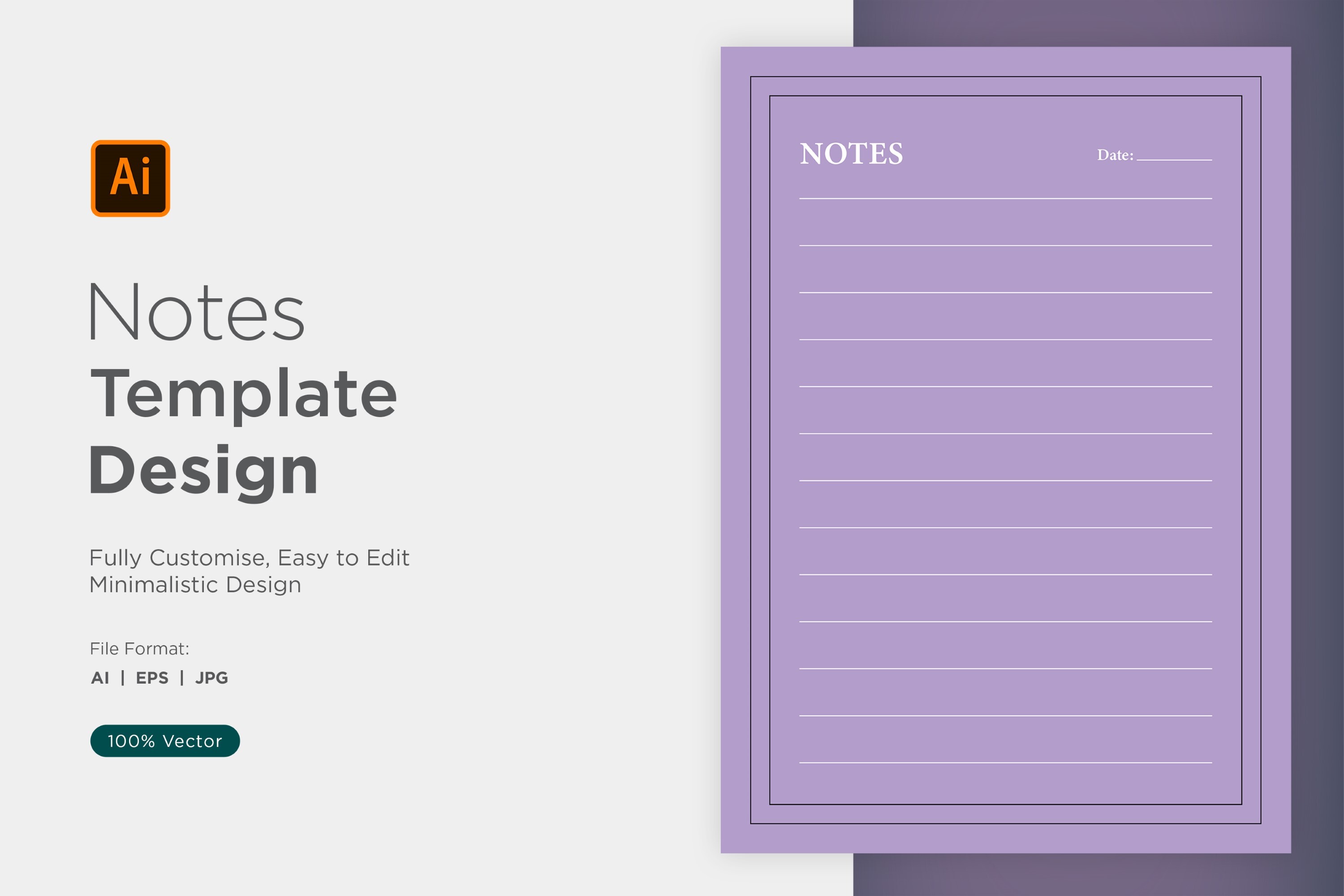 Note Design Template 16 Graphic by shahsoft · Creative Fabrica
