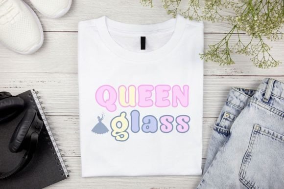Queen Glass Font PNG with transparent background - Preview 2