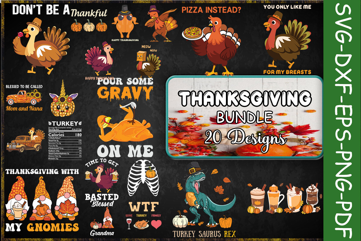 Thanksgiving Bundle Graphic by Turtle Rabbit · Creative Fabrica