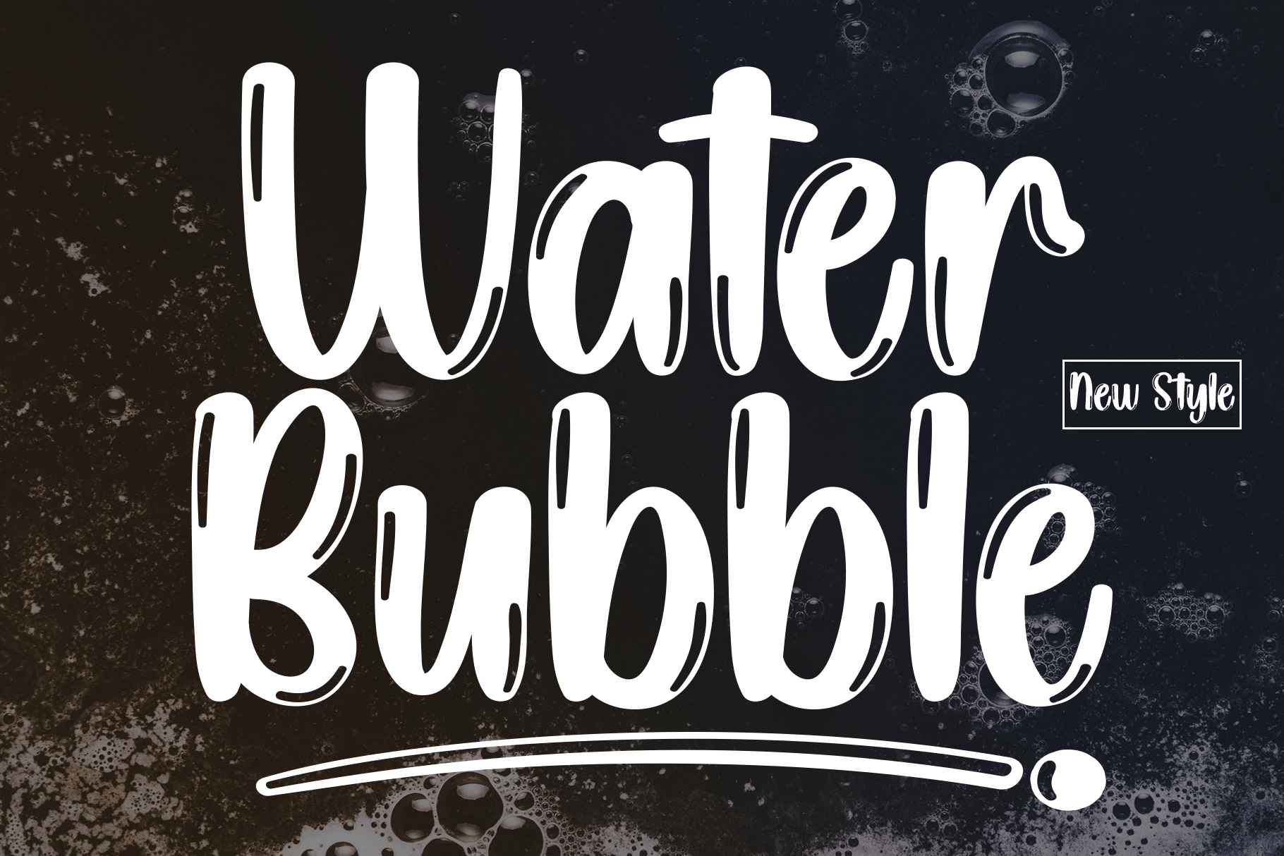Water Bubble Font - photo 1