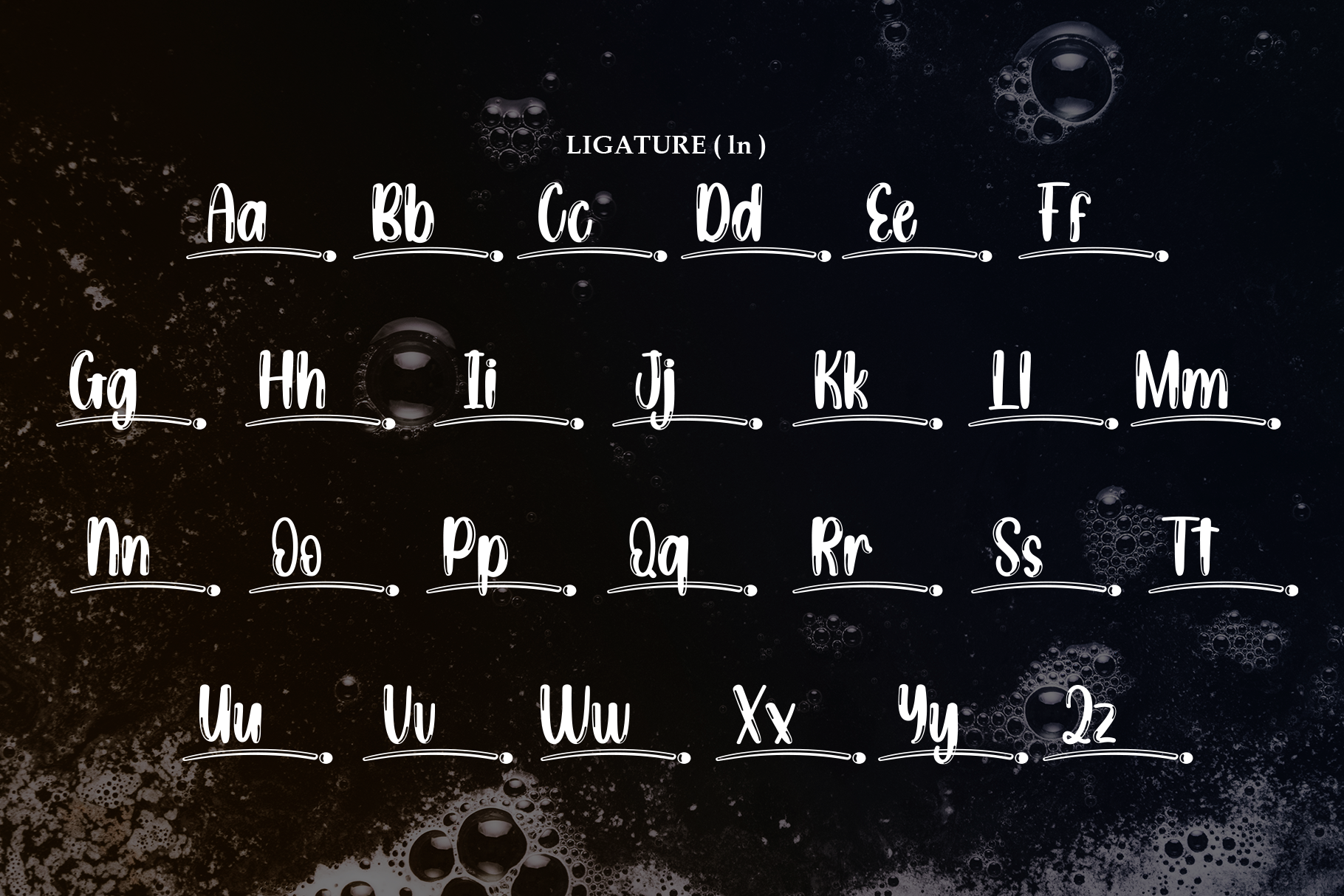 Water Bubble Font - photo 7