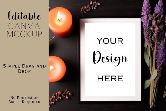 Autumn Canva Flat Lay Mockup