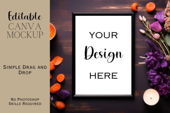 Autumn Canva Flat Lay Mockup