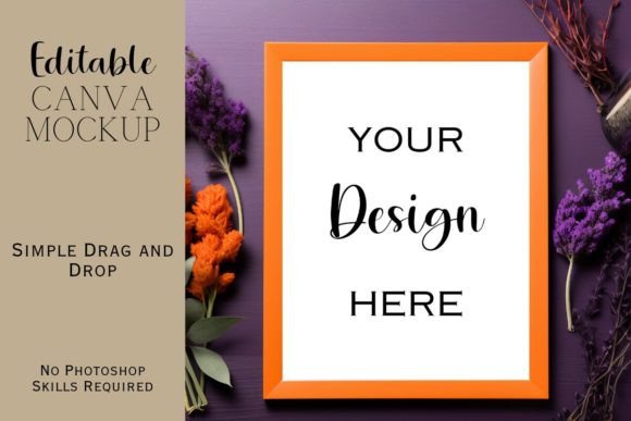 Autumn Canva Flat Lay Mockup